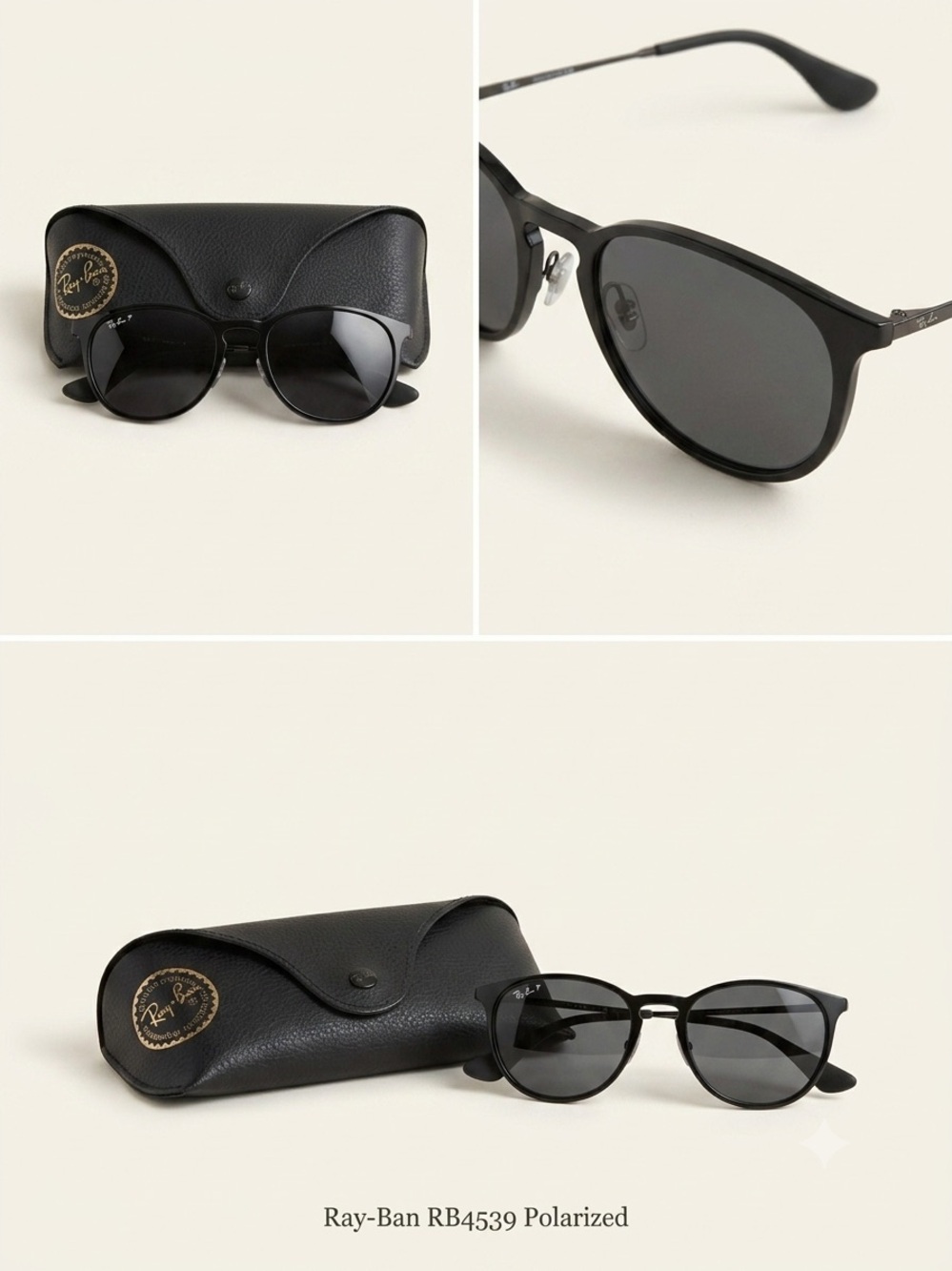 Ray-Ban Black Frame with Dark Gray Lenses Sunglasses